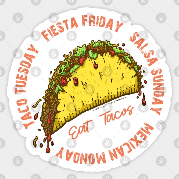 TACO DAYS Sticker by Jitterfly